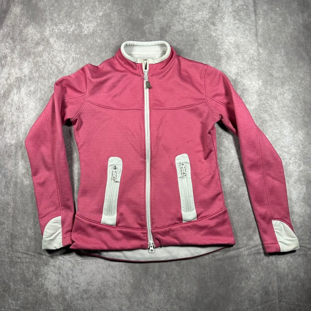 Peter Millar Warmth Womens XS Pink Full Zip Fleece Jacket Golf Activewear Coat‎
